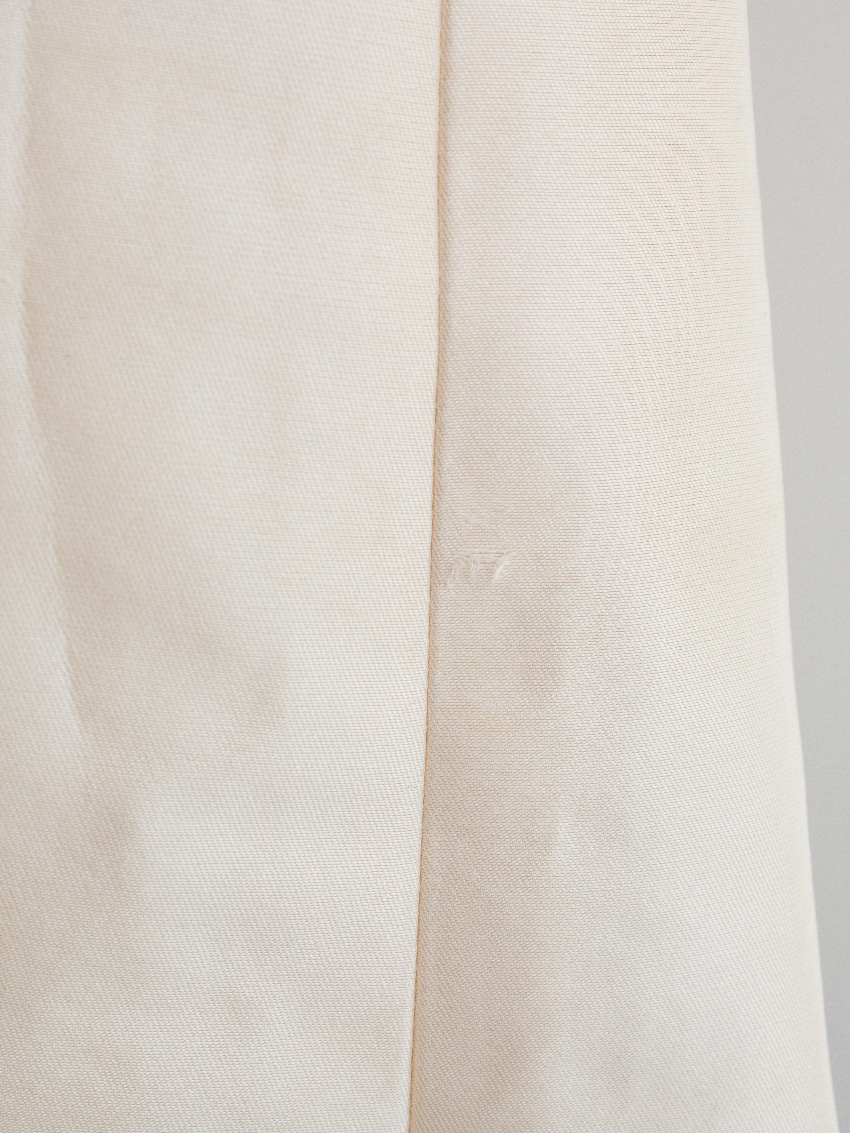 Chanel Vintage S/S 1996 Braut Verschönertes Weißes Shantung Seide 96P Minikleid im Angebot 6