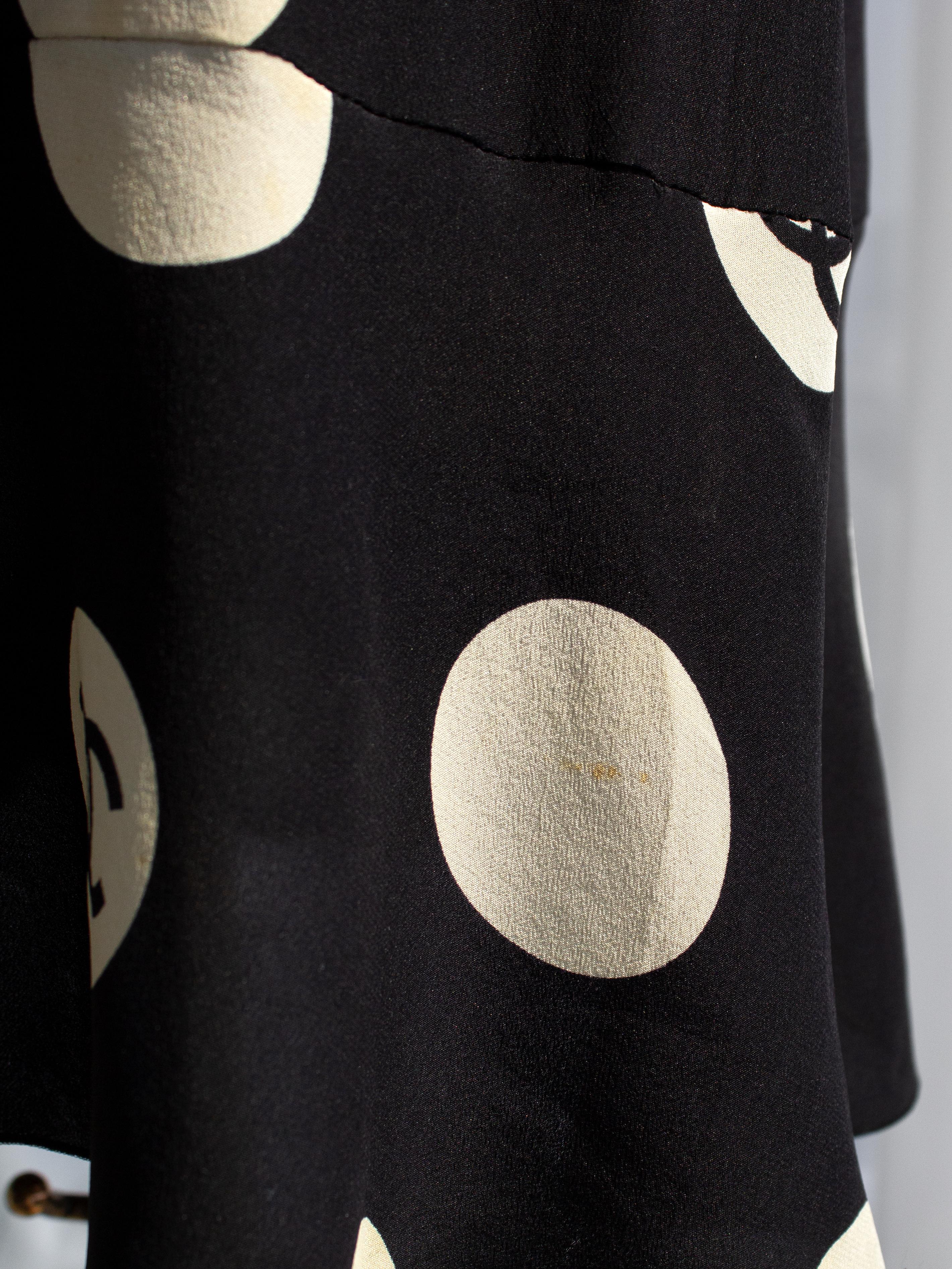 Chanel Vintage S/S 1997 Black White Polka Dot CC 97P Mini Dress 8