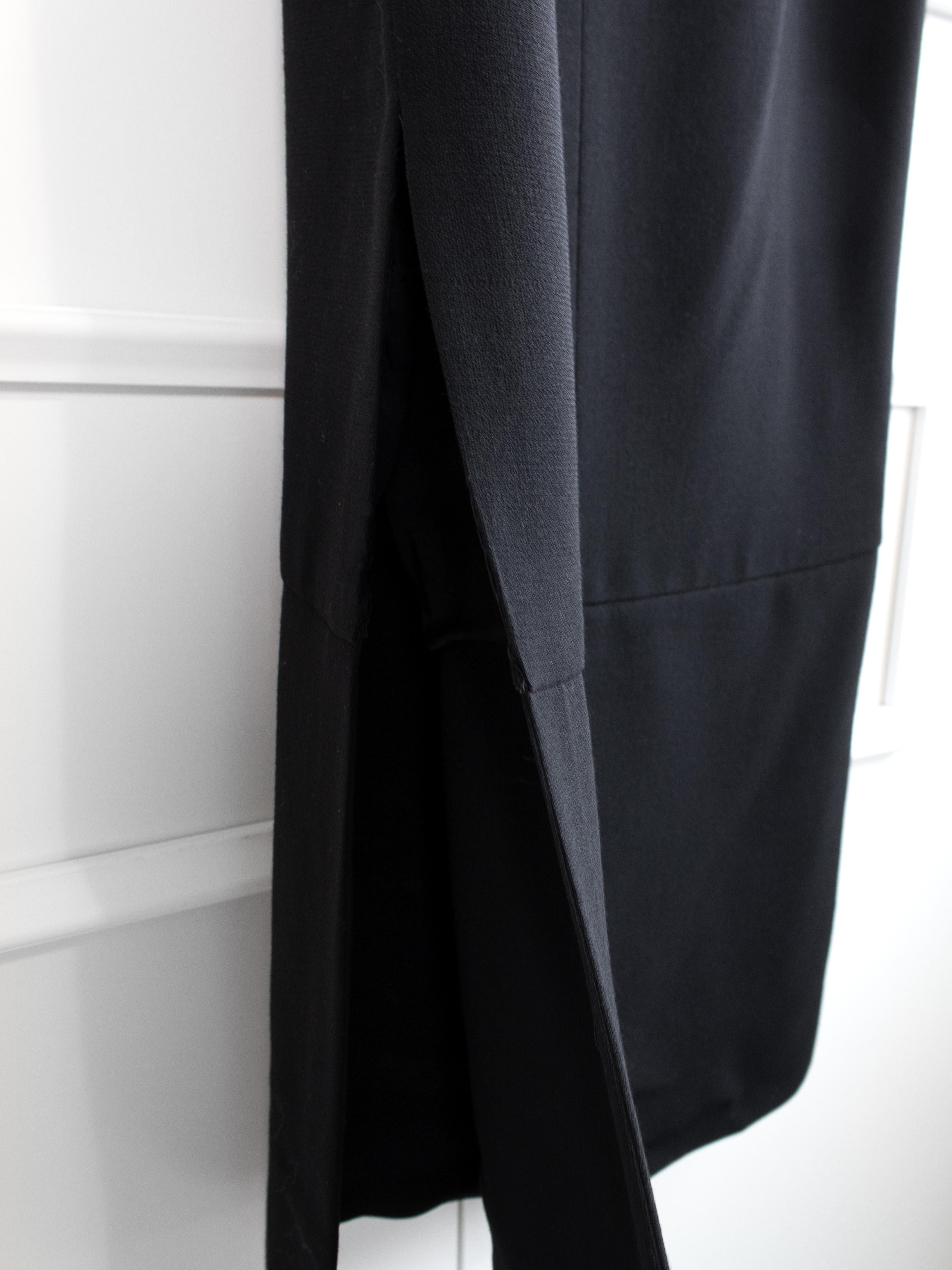 Chanel Vintage S/S 1998 Silver Crystal Chiclet Straps Black 98p Gown Dress 7
