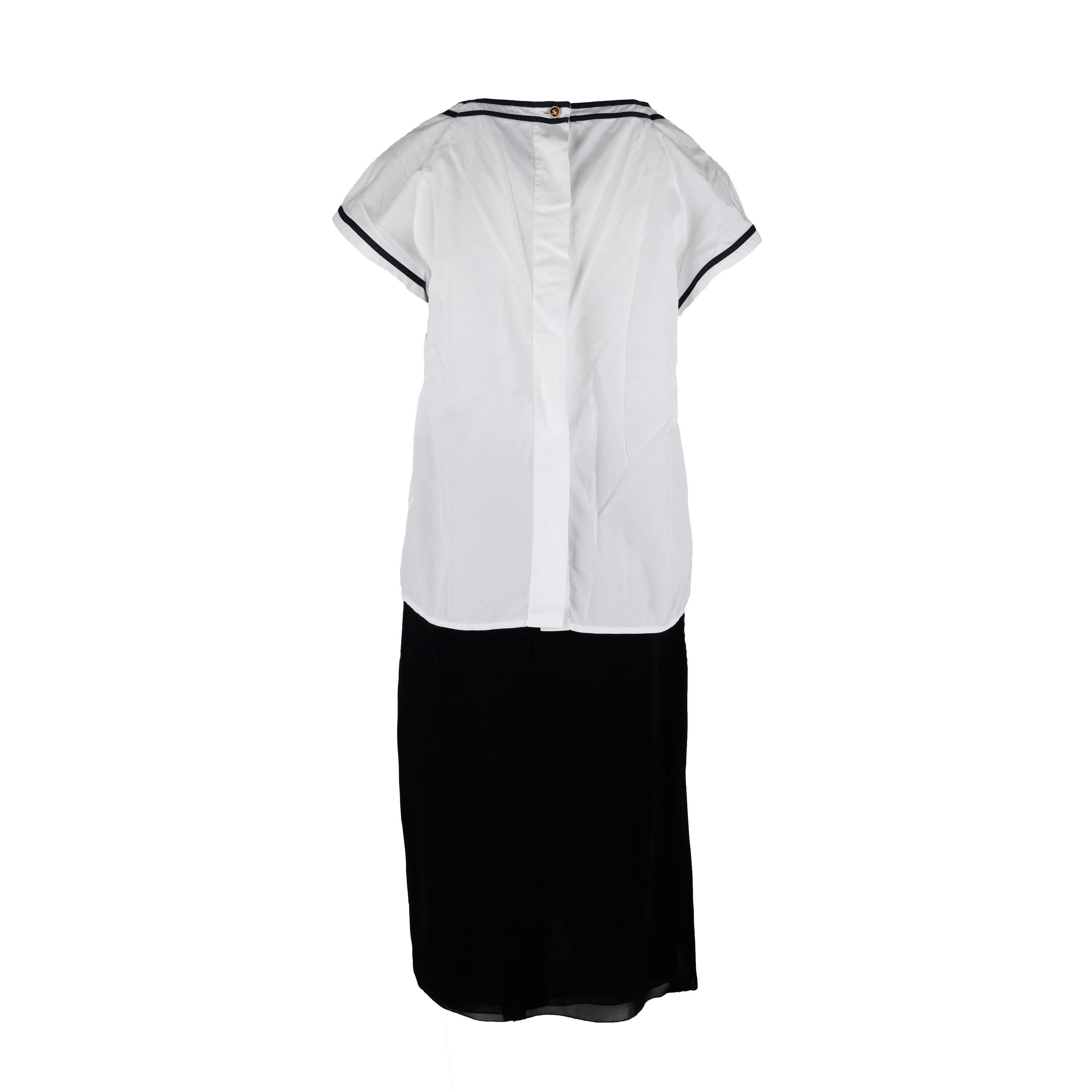 Women's Chanel Vintage Sailor Top and Skirt Set  For Sale