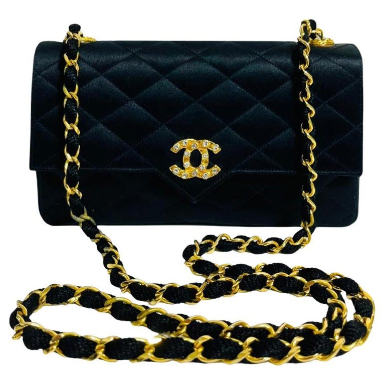 Chanel Vintage Quilted Satin Bag