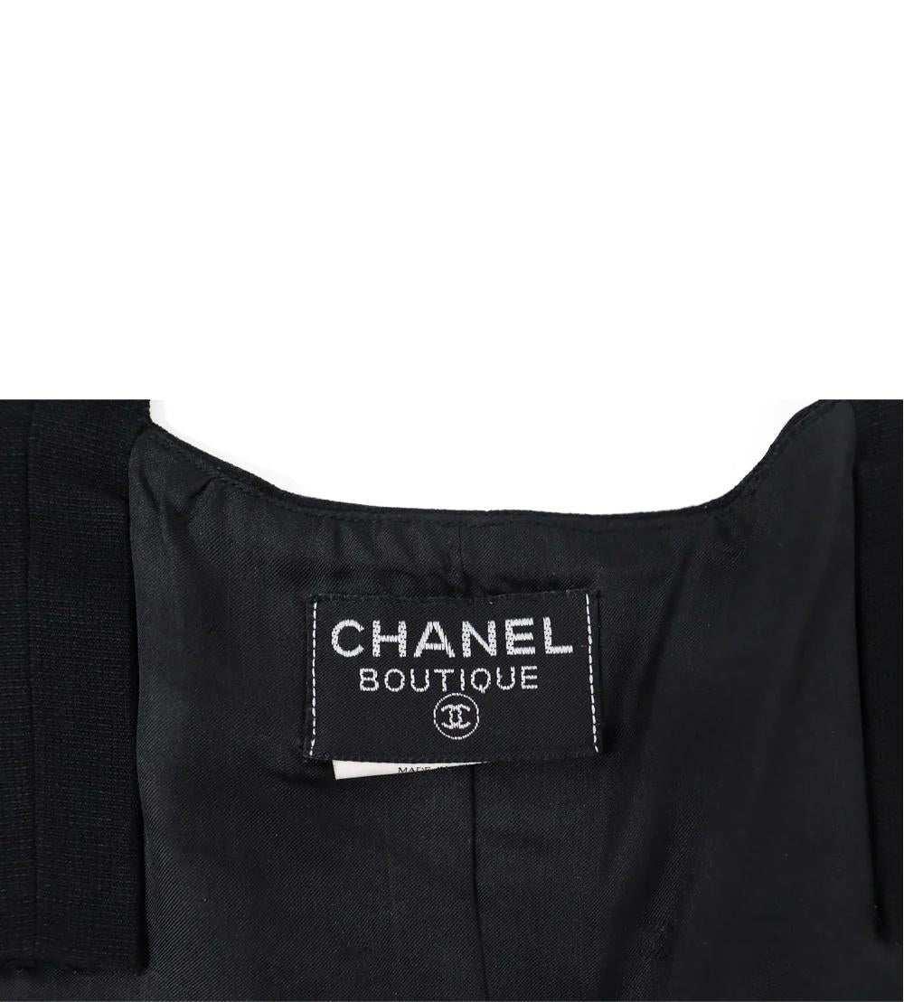 Chanel - Mini robe sculpturale vintage, taille FR 38 en vente 3