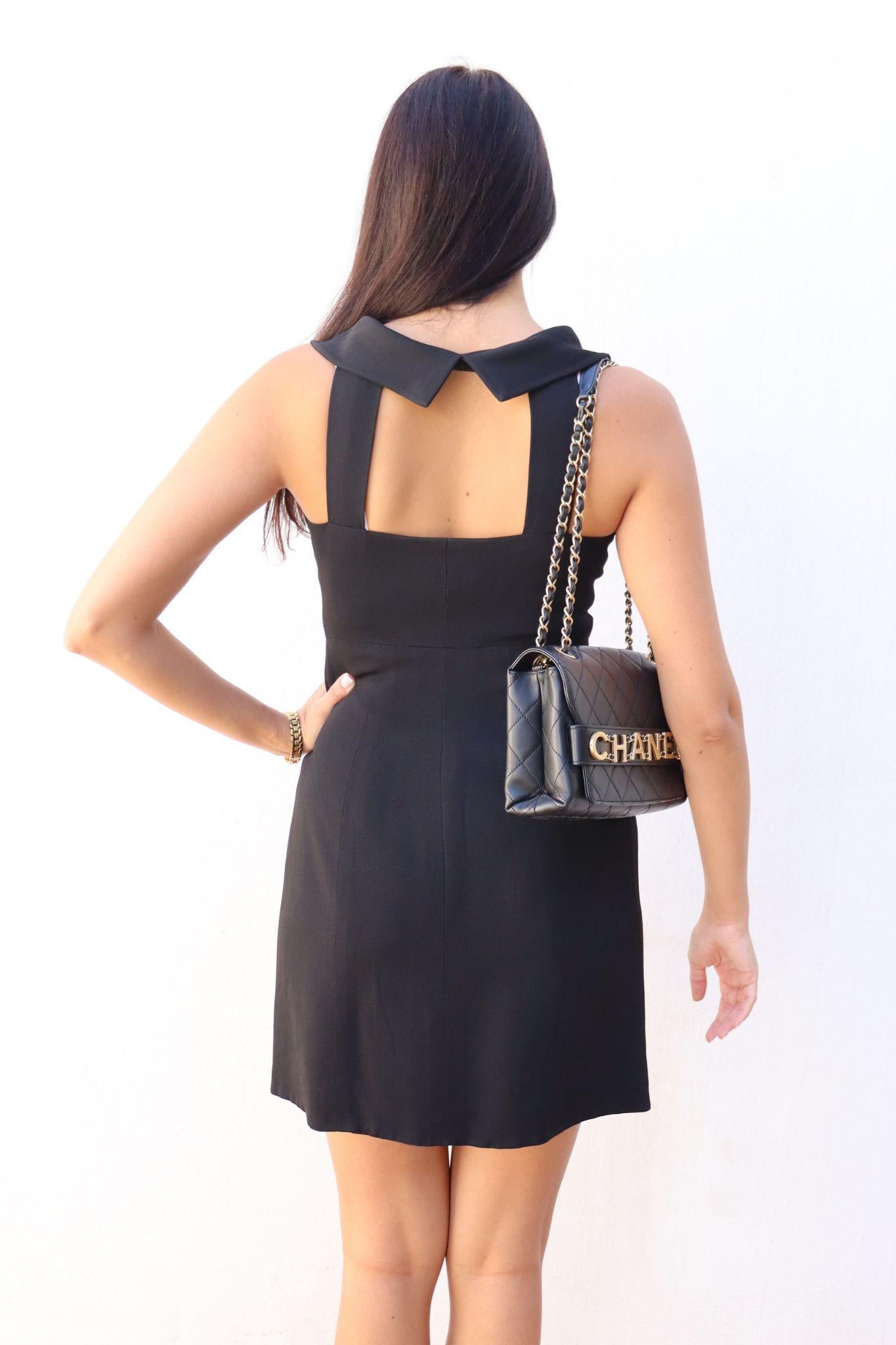 Chanel - Mini robe sculpturale vintage, taille FR 38 Pour femmes en vente