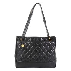 Chanel Vintage Shopping Tote Quilted Lambskin Medium
