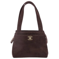 Chanel Vintage Shopping Tote Suede Mini