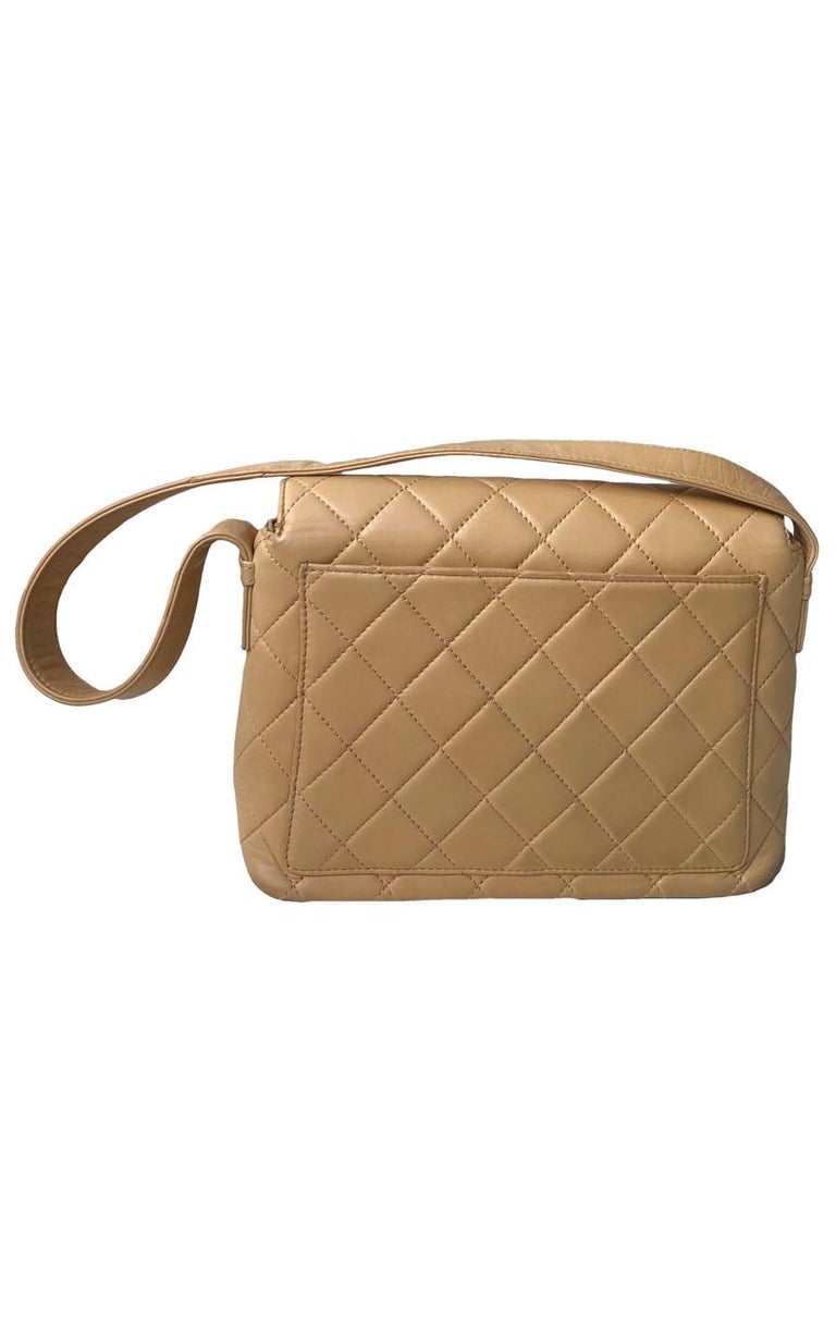 Chanel Vintage Shoulder bag BEIGE For Sale at 1stDibs | vintage chanel ...