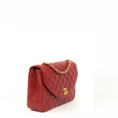 CHANEL, Vintage Shoulder Bag in red leather