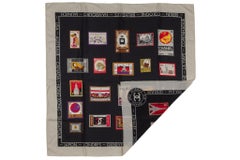 Chanel Vintage Silk Flags Scarf