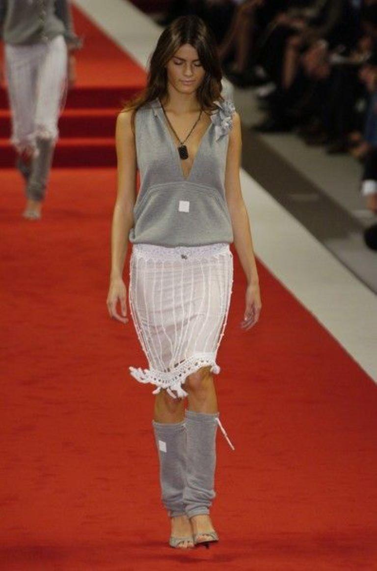 Women's Chanel 2005 Spring / Summer RTW Runway Sport skirt and leg warmers For Sale
