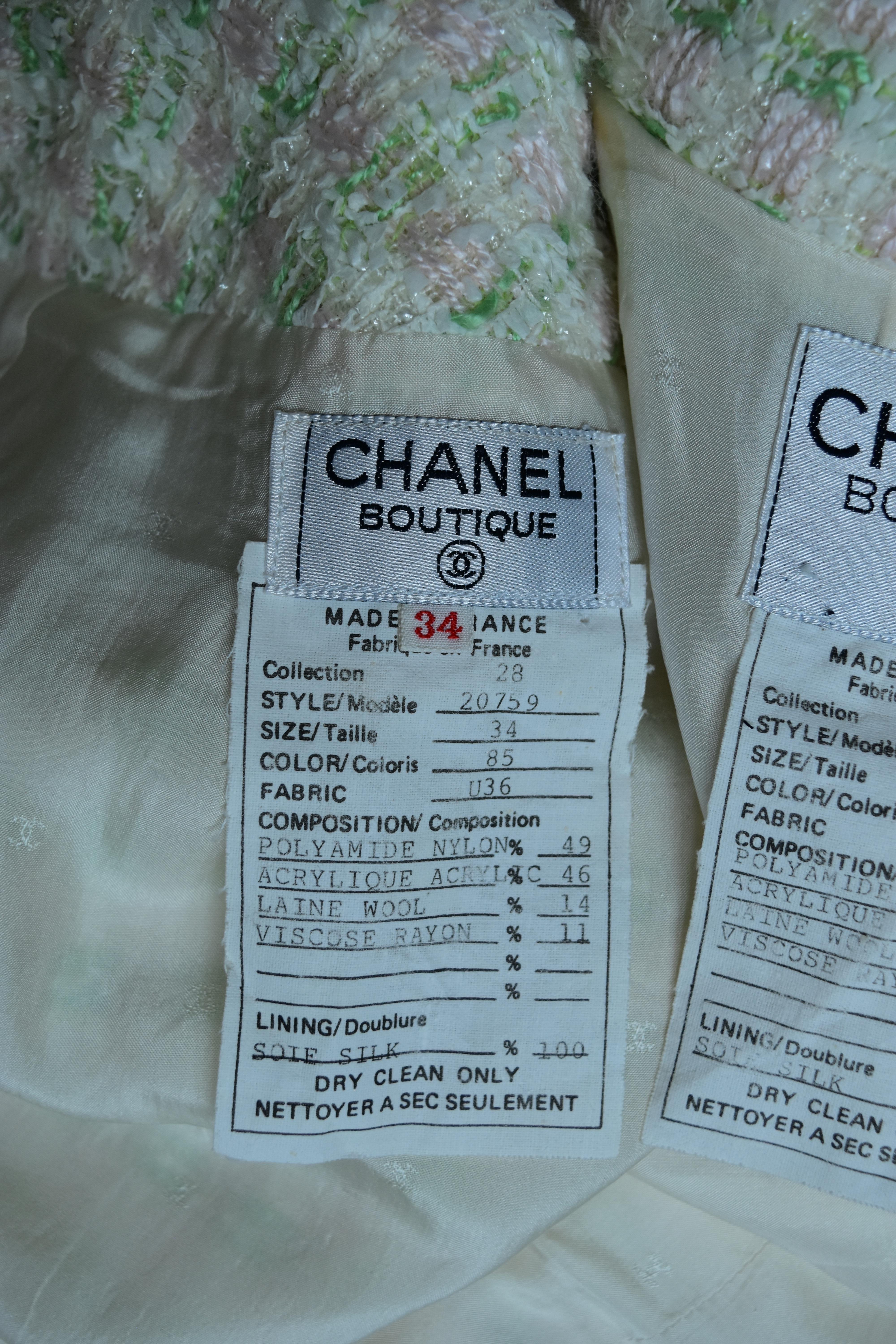 Chanel Vintage Skirt Jacket suit rare to Find Collection 28 For Sale 2