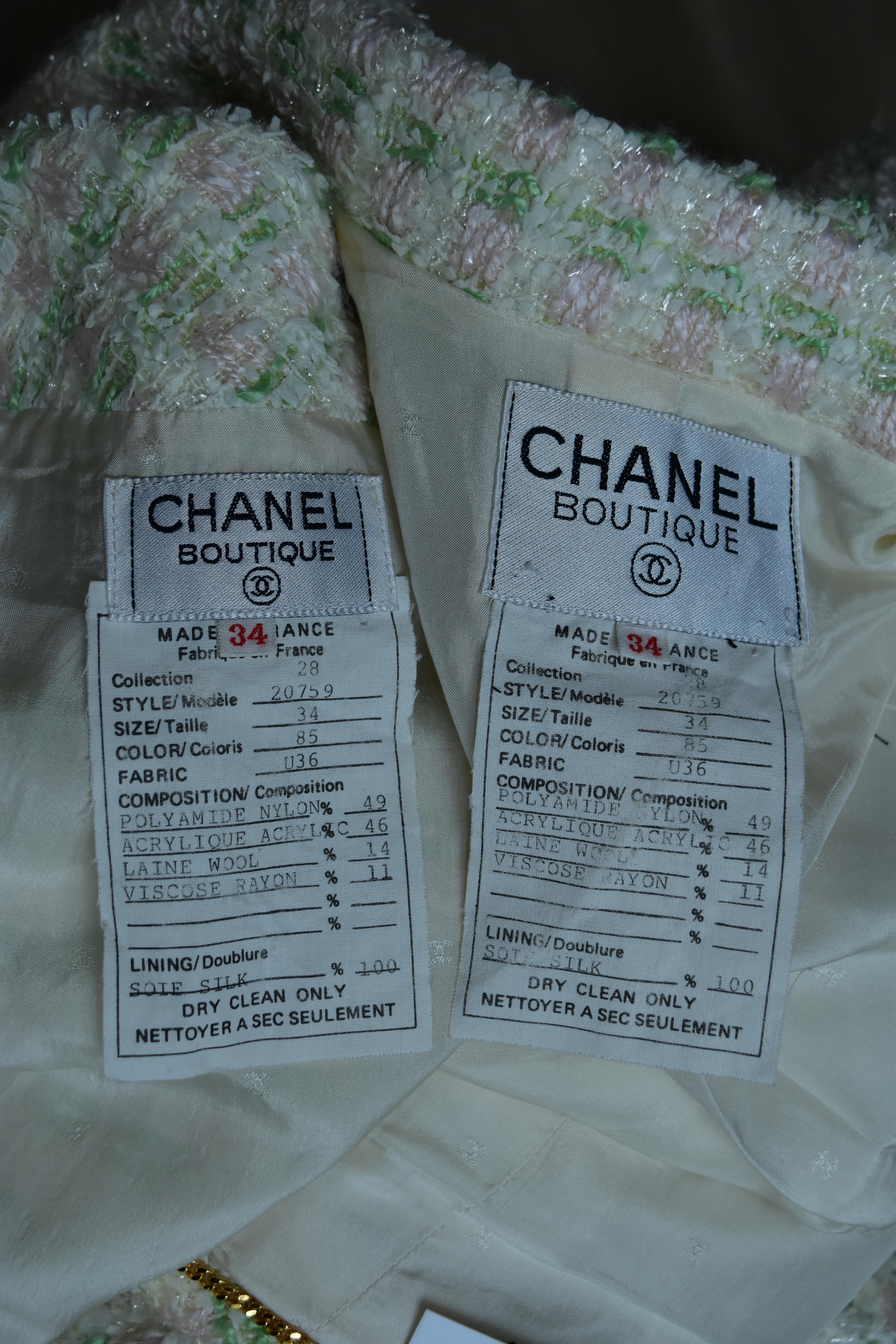 Chanel Vintage Skirt Jacket suit rare to Find Collection 28 For Sale 2