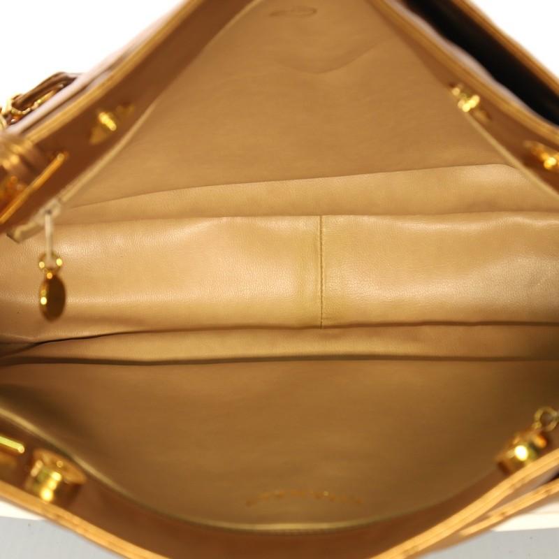 Chanel Vintage Slit Pocket Shoulder Bag Quilted Lambskin Medium 1