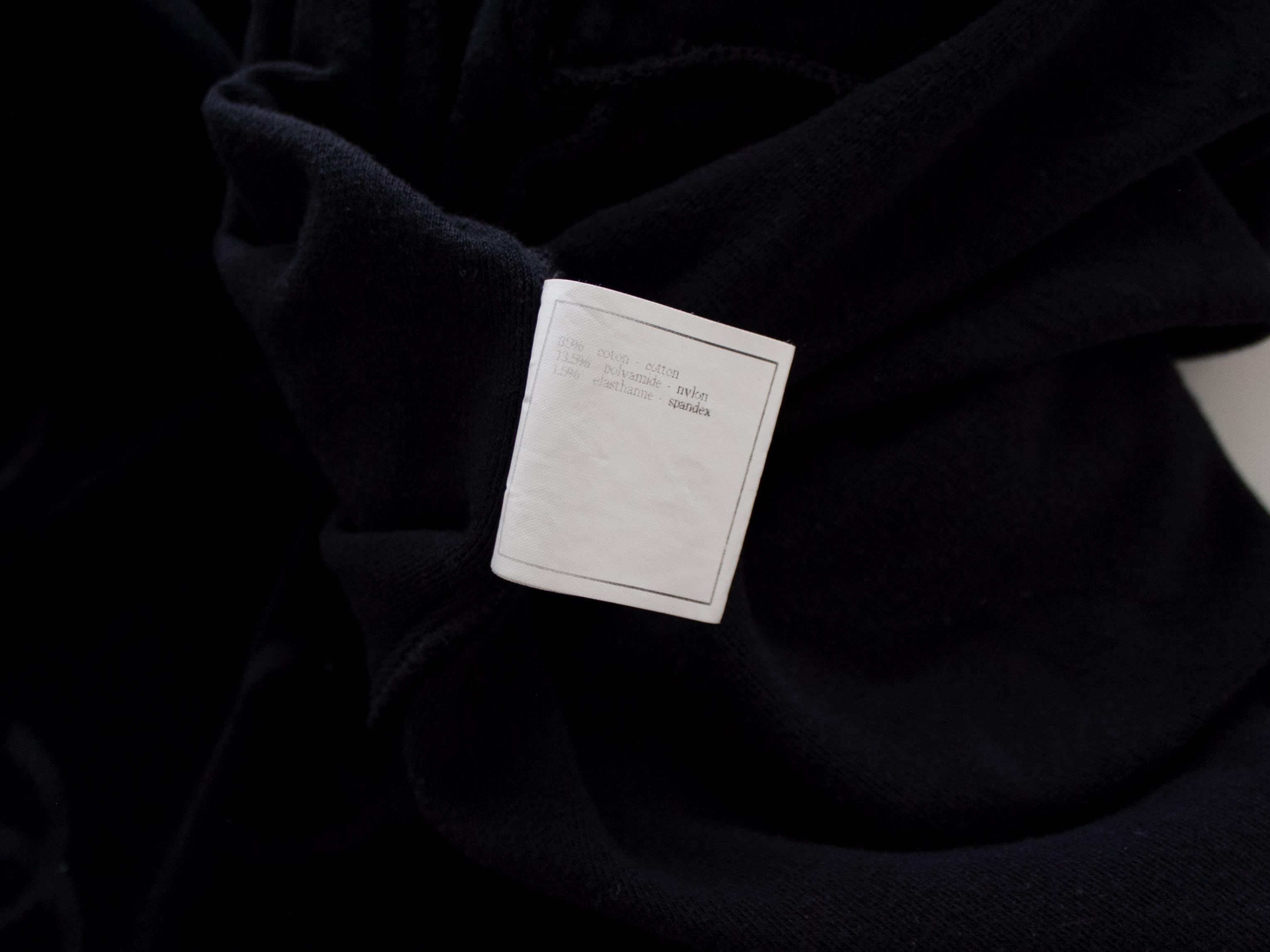 Chanel Vintage Spring 1996 Black CC Logo Velour Mini LBD 96P Dress 4