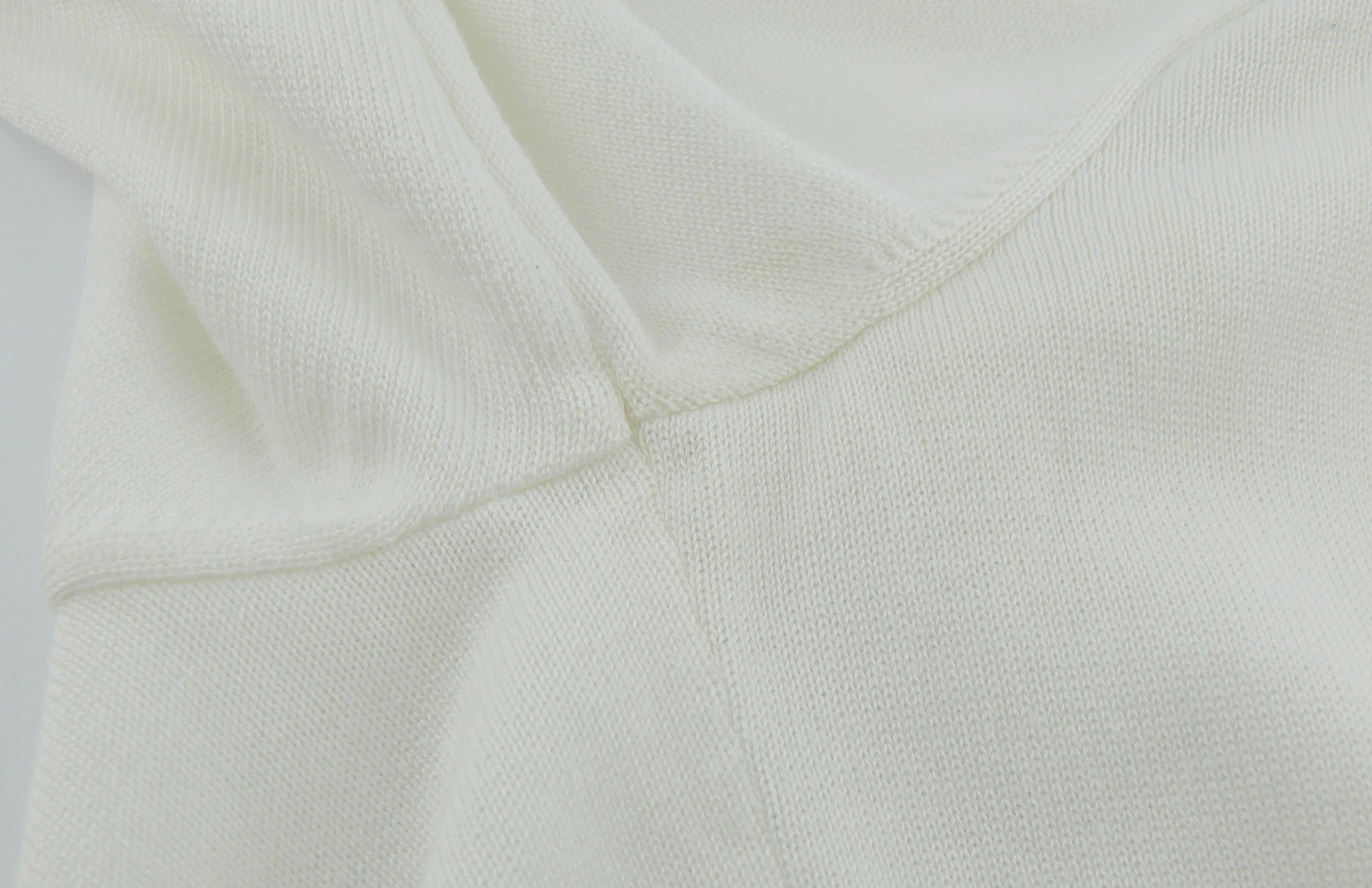 Chanel Vintage Spring 1996 Classic White & Black Cotton Cardigan 7