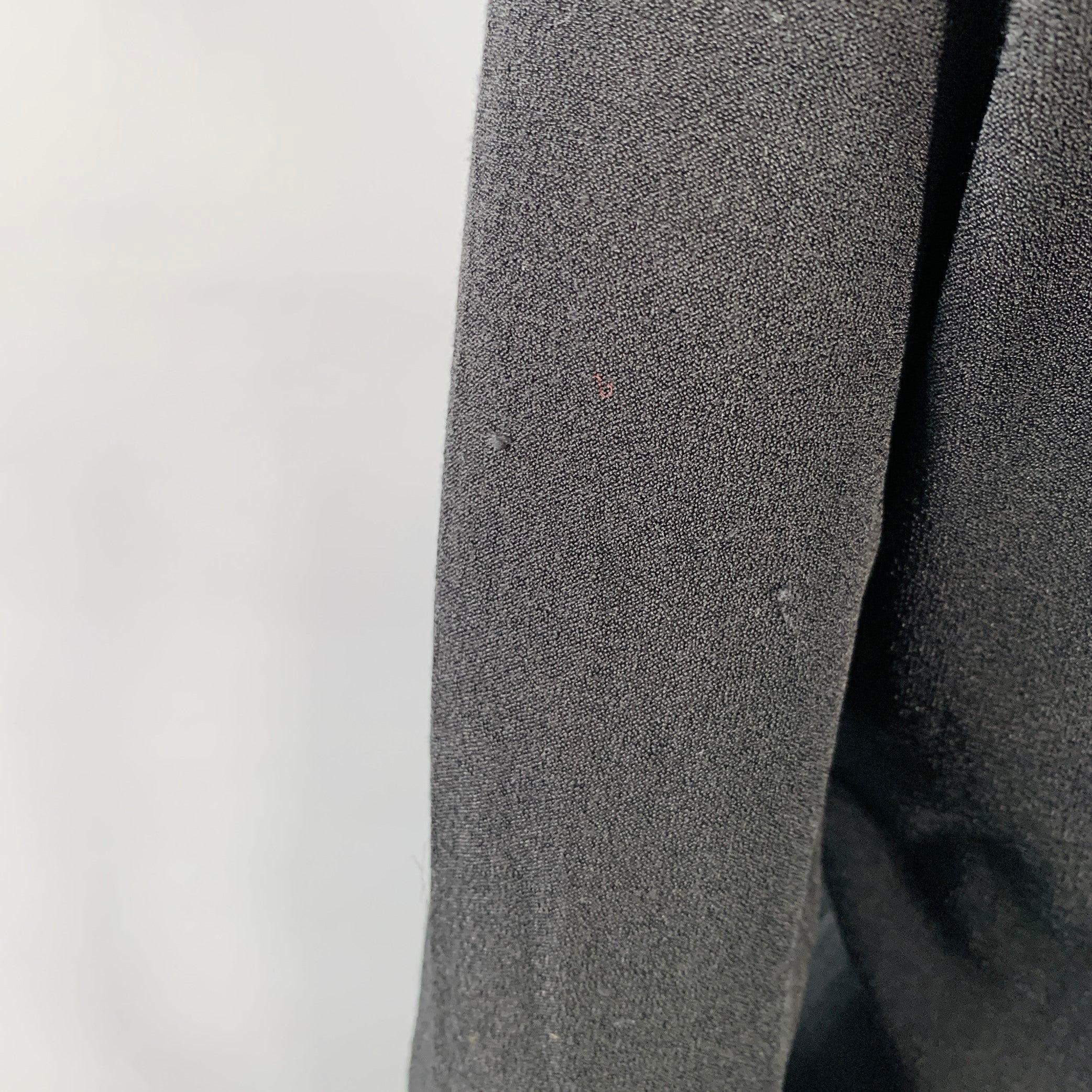 CHANEL Vintage Frühjahr 2003 Größe 8 Schwarz Seidenmischung Jersey Logo Rollkragen lässig Top im Angebot 1