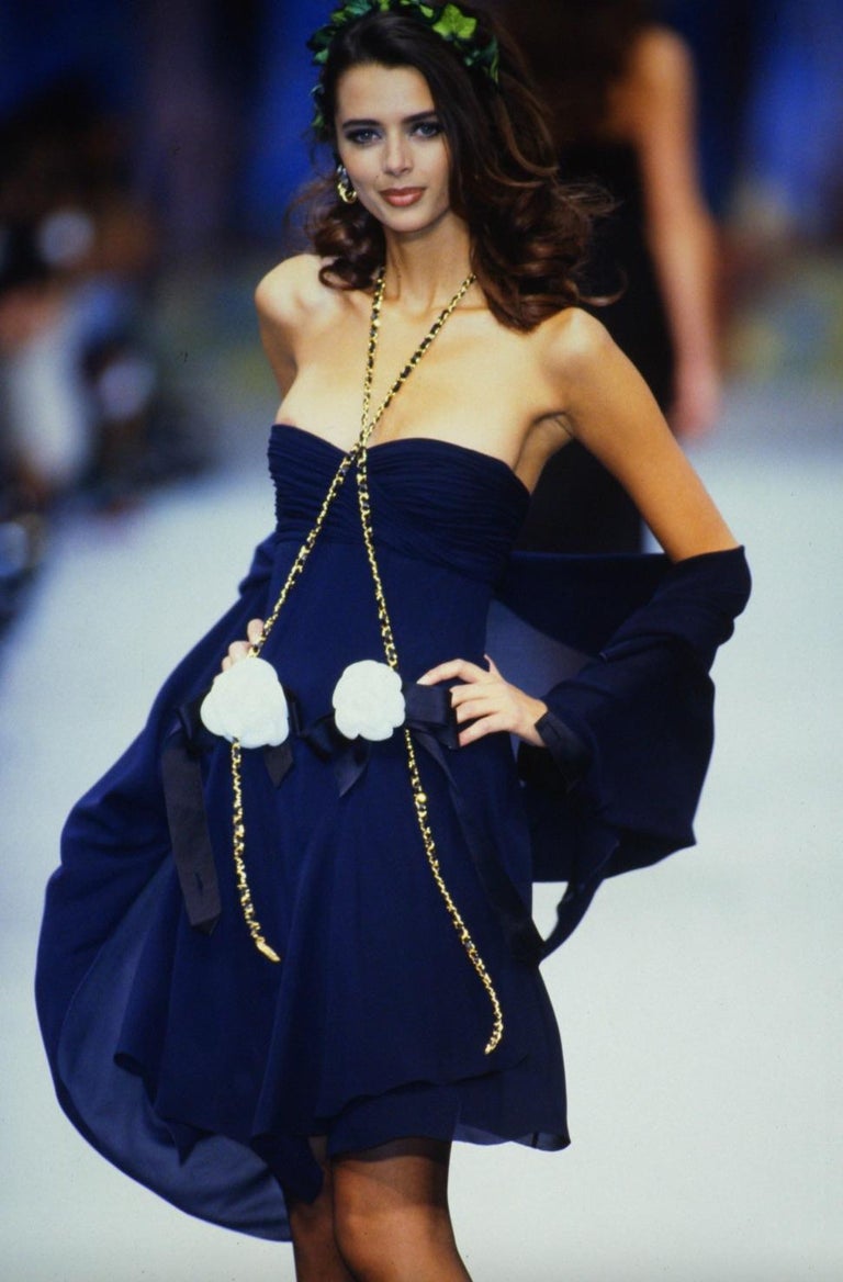 blue chanel dress Chanel Mini Dress AG0114S – THE DRESSING ROOM main image 0