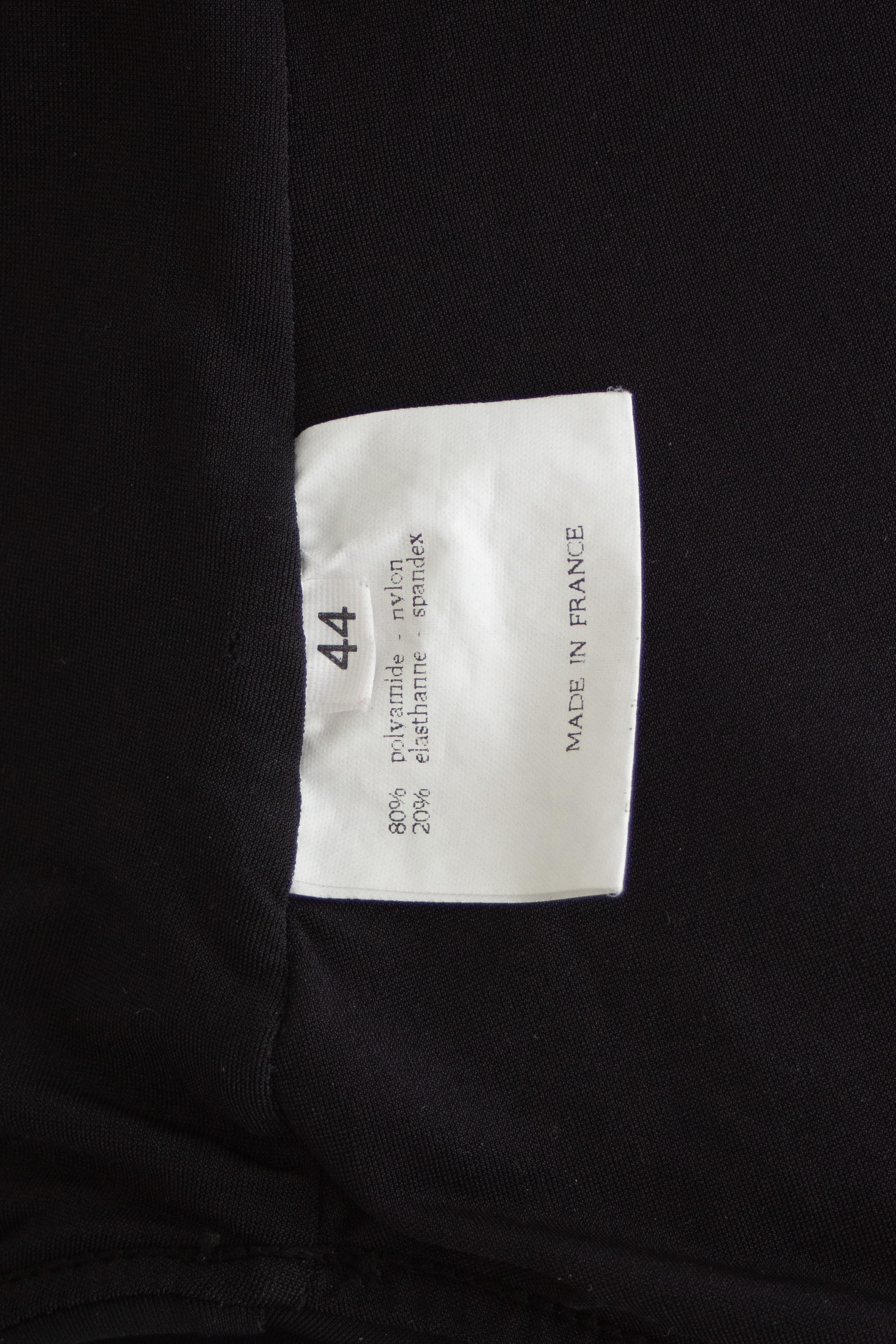 Chanel Vintage Frühjahr/Sommer 1997 Schwarz Weiß CC Logo 97P Bodysuit Badeanzug mit Logo im Angebot 9