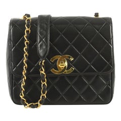 Chanel Vintage Square CC Flap Bag Quilted Lambskin Medium