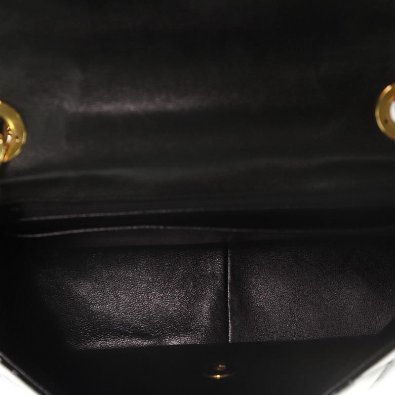 Chanel Vintage Square CC Flap Bag Quilted Patent Medium 1
