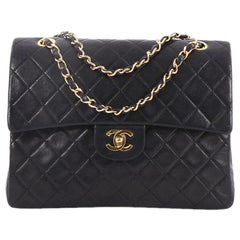 Chanel Vintage Square Classic Double Flap Bag Quilted Leather Medium