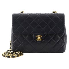 Chanel Vintage Square Classic Flap Bag Quilted Lambskin Small