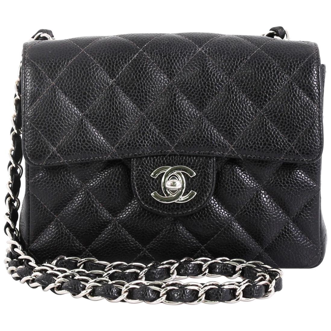 Chanel Vintage Square Classic Single Flap Bag Quilted Caviar Mini at  1stDibs  chanel square classic single flap bag quilted caviar mini, chanel  classic single flap bag quilted caviar mini, chanel caviar