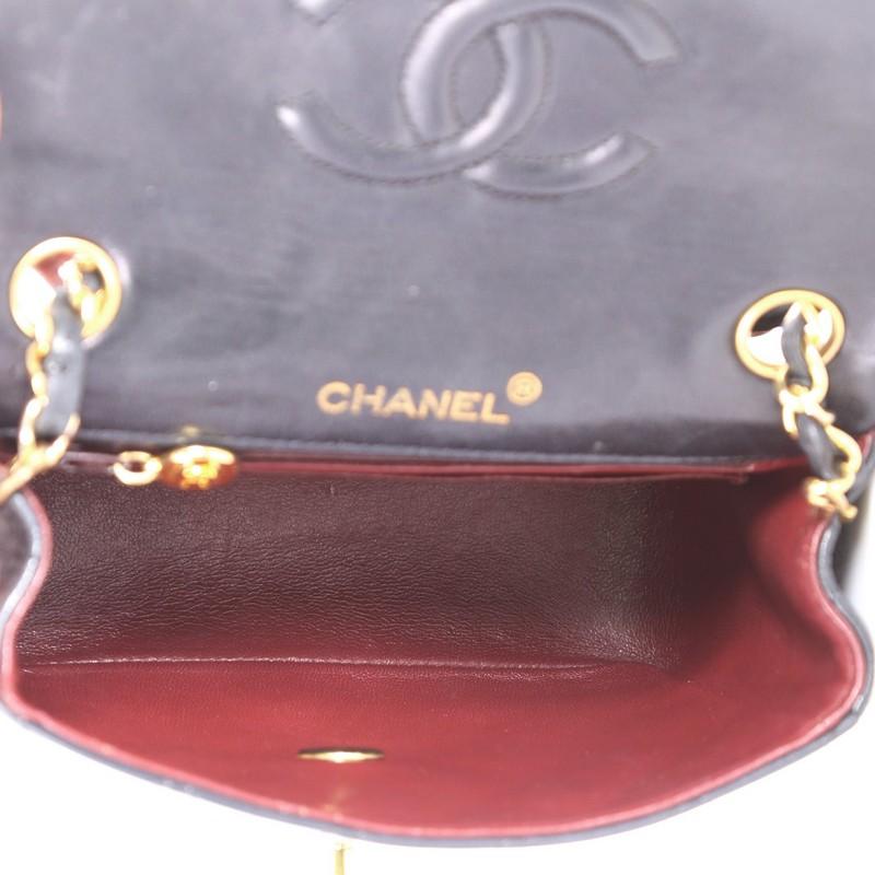 Chanel Vintage Square Classic Single Flap Bag Quilted Lambskin Mini 1