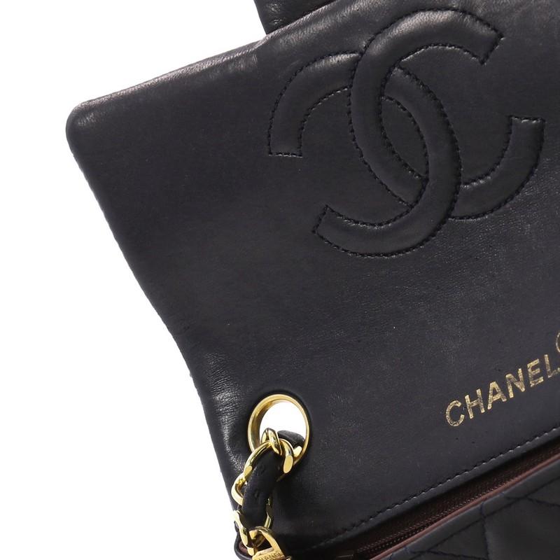 Chanel Vintage Square Classic Single Flap Bag Quilted Lambskin Mini 2
