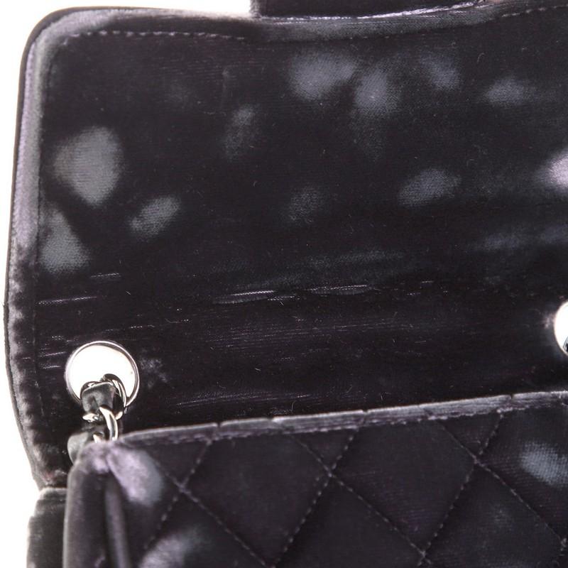 Chanel Vintage Square Classic Single Flap Bag Quilted Velvet Mini 2