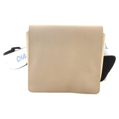 Chanel Vintage Square Flap Waist Bag Nylon Small