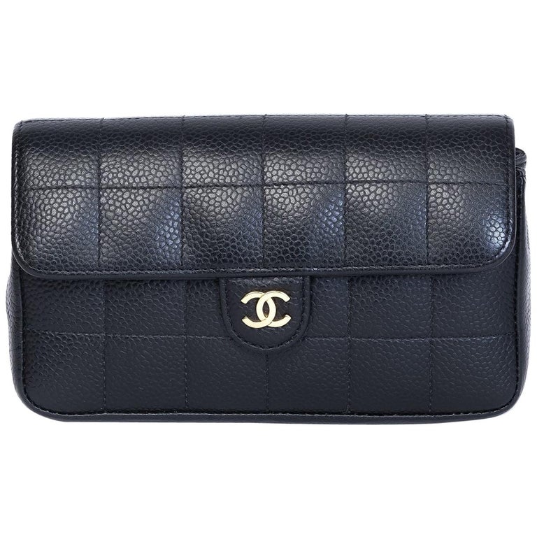 Vintage Chanel 1990s Micro Mini Lambskin Quilted Belt Bag