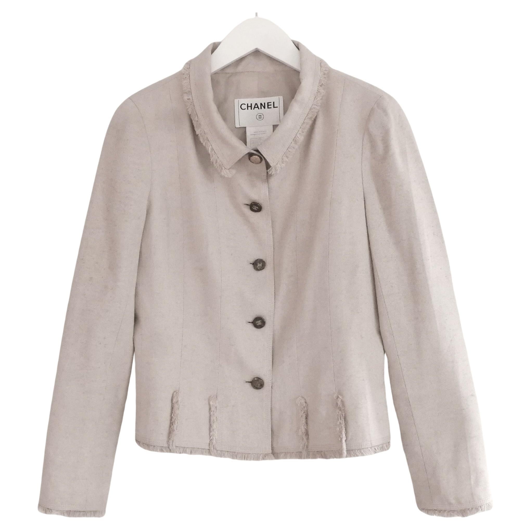 Chanel-Style-Boucle-Jacket-alexander-mcqueen-frayed-edge-collarless-jacket  - Corporate Style Story