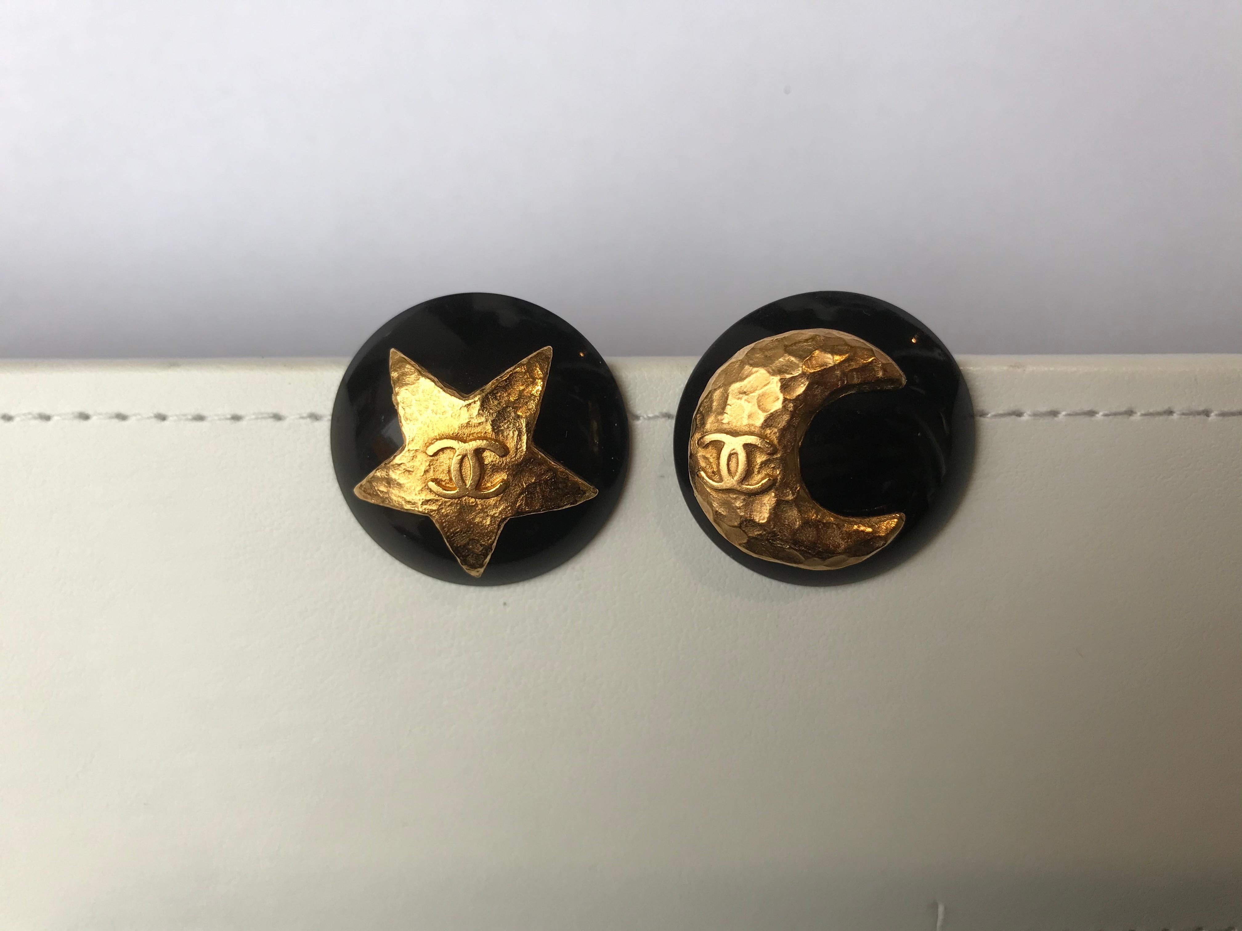 chanel star earrings