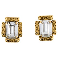Boucles d'oreilles à clip en strass de Chanel, 1988