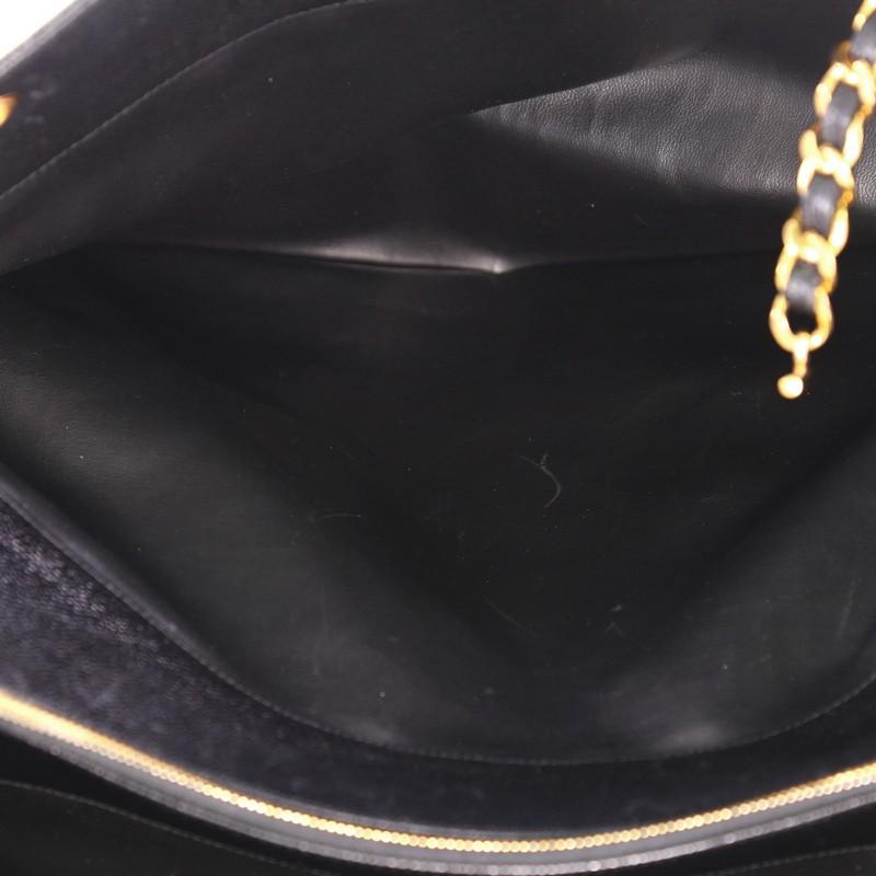 Chanel Vintage Supermodel Weekender Bag Caviar Large 1