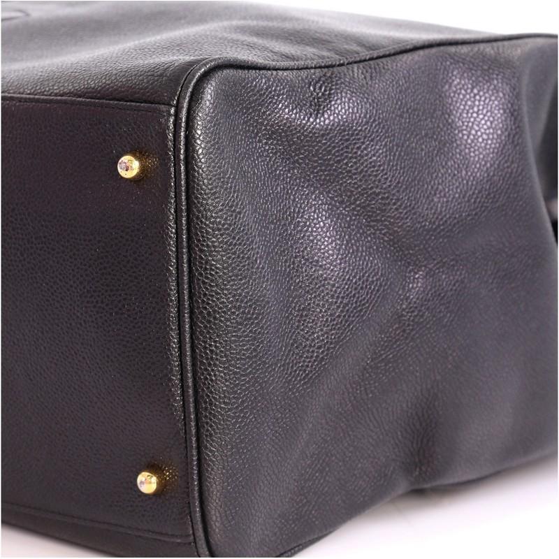 Chanel Vintage Supermodel Weekender Bag Caviar Large In Good Condition In NY, NY