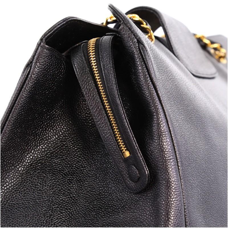 Women's or Men's Chanel Vintage Supermodel Weekender Bag Caviar Large