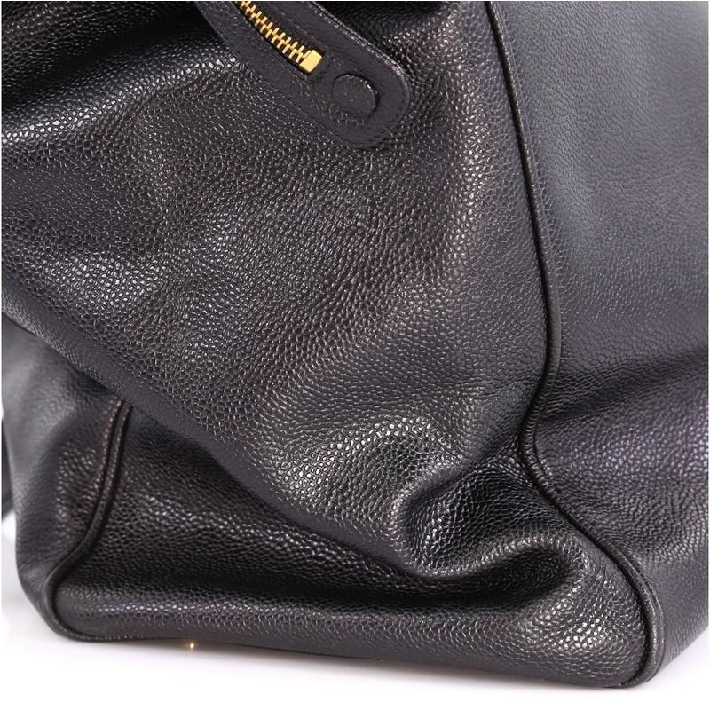Chanel Vintage Supermodel Weekender Bag Caviar Large 1