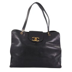 Chanel Vintage Supermodel Weekender Bag Caviar Large