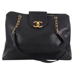 Chanel Vintage Supermodel Weekender Bag Caviar Large
