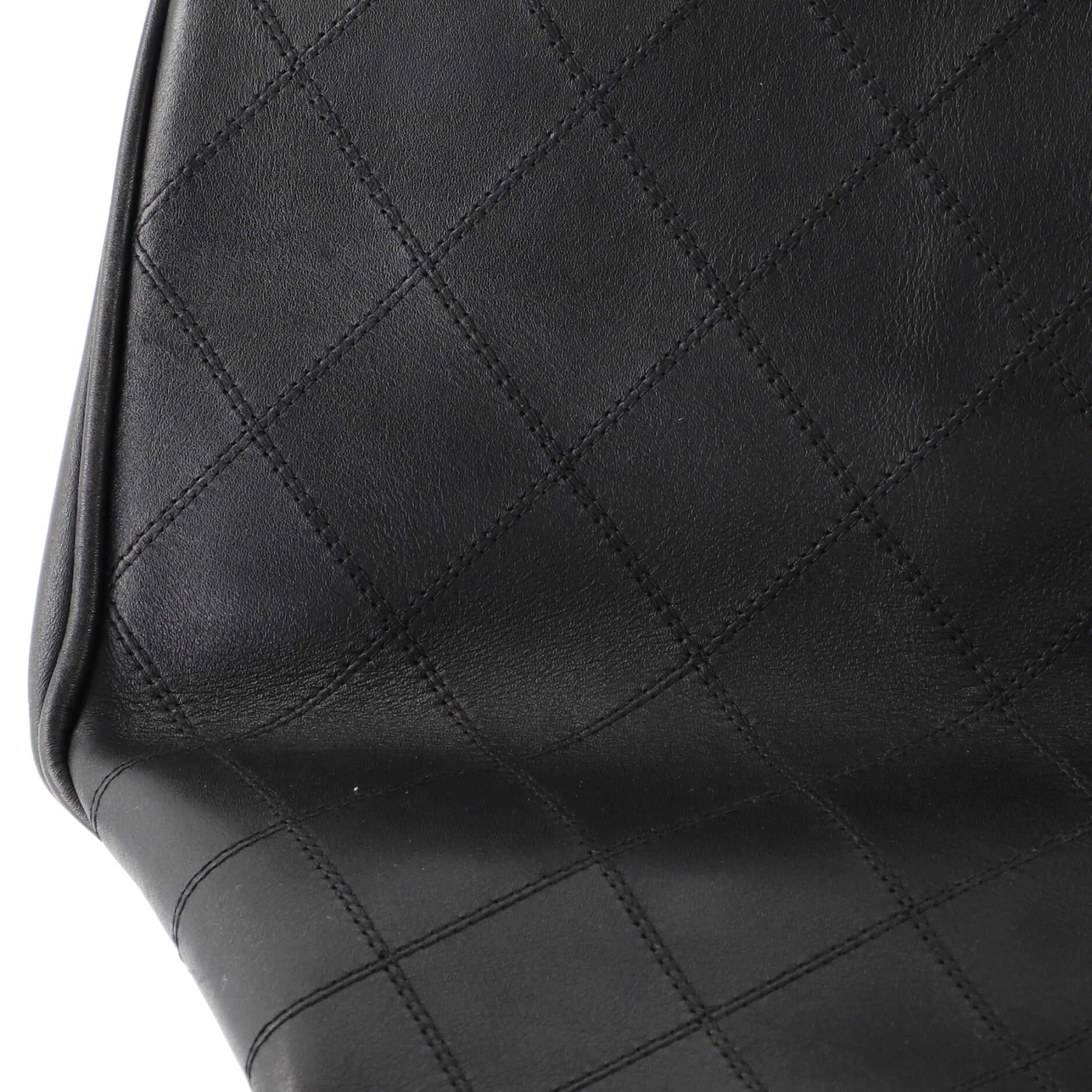 Chanel Vintage Supermodel Weekender Bag Quilted Leather Large 3
