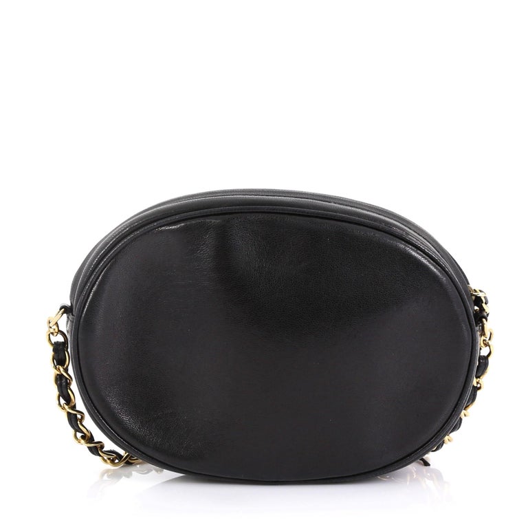 Chanel Vintage Tambourine Crossbody Bag Leather Mini at 1stDibs