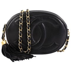 chanel tambourine bag Chanel Vintage Tambourine Crossbody Bag Leather Mini