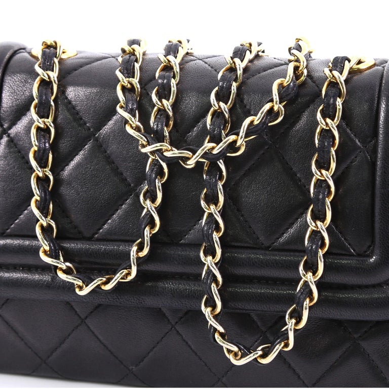 Chanel Vintage Tassel Flap Bag Quilted Lambskin Mini at 1stDibs