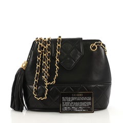Chanel Vintage Tassel Shoulder Bag Leather Small