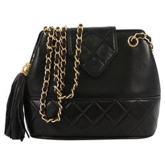 Chanel Vintage Tassel Shoulder Bag Leather Small