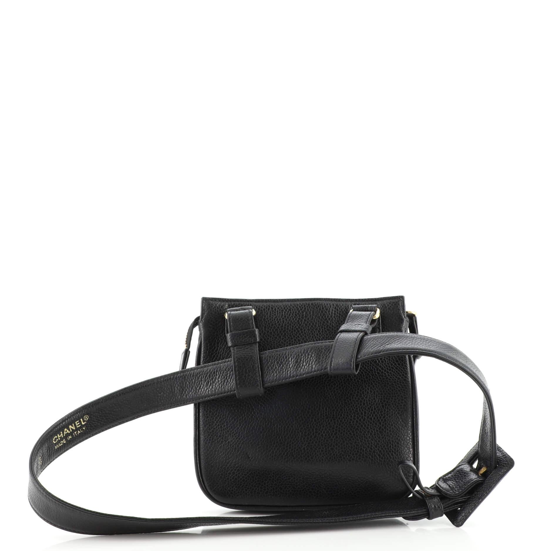 Chanel Vintage Timeless Belt Bag Caviar Small In Good Condition In NY, NY