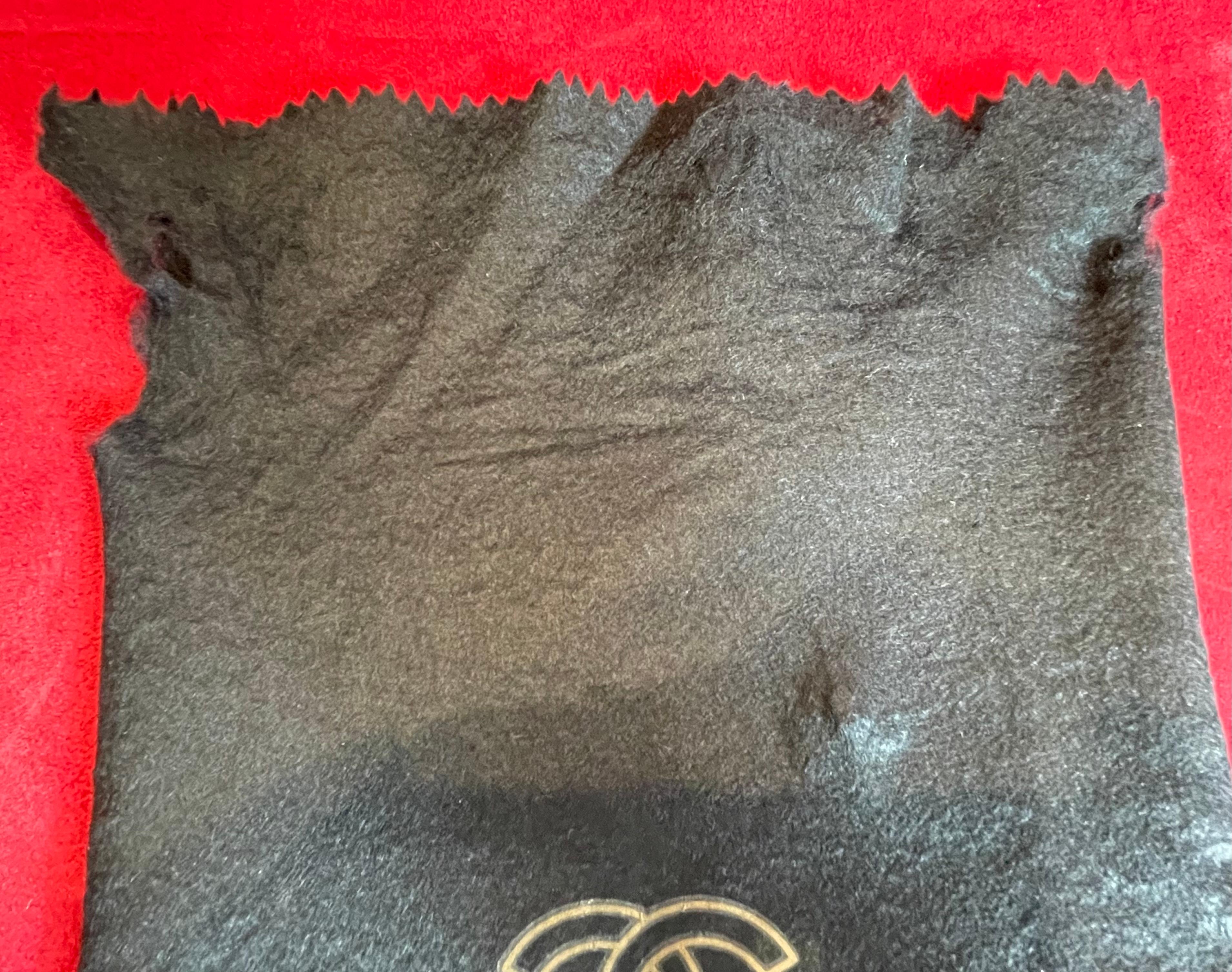 Chanel Vintage, Timeless Black Quilted Jersey Handbag 13