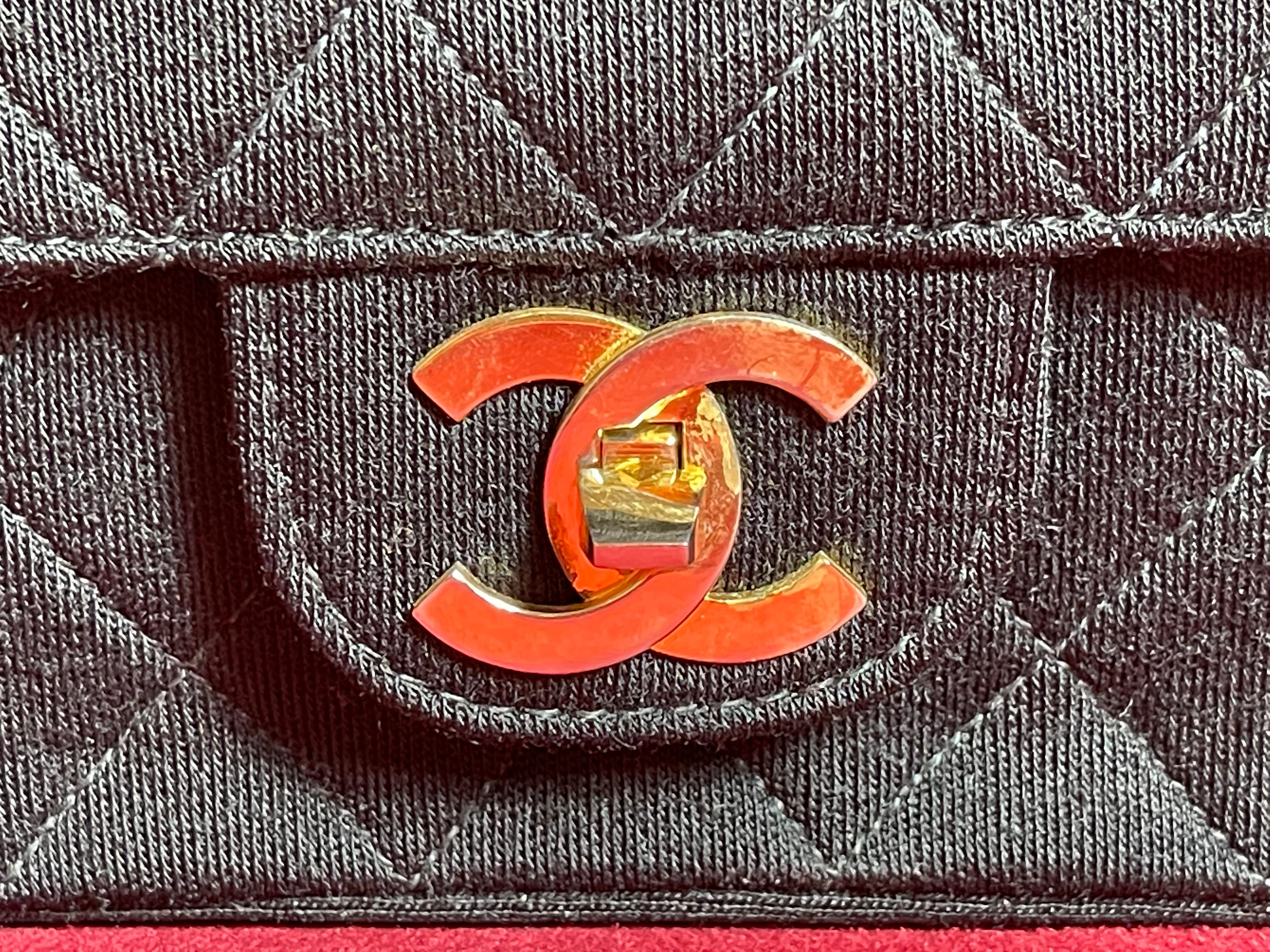 chanel vintage jersey bag