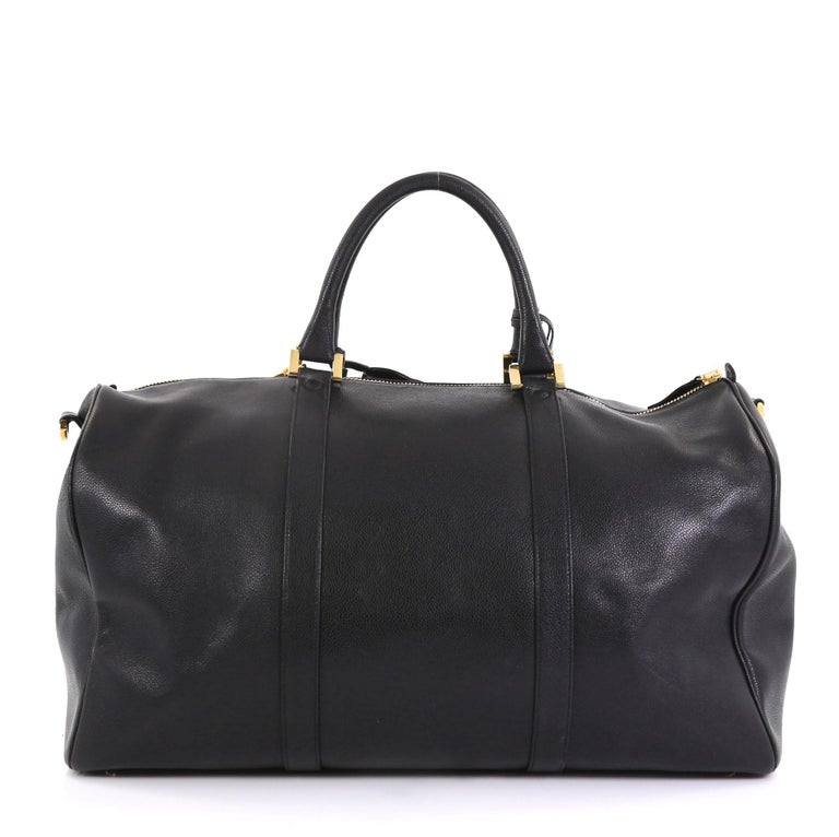 Chanel Vintage Timeless Boston Bag Caviar Large at 1stDibs